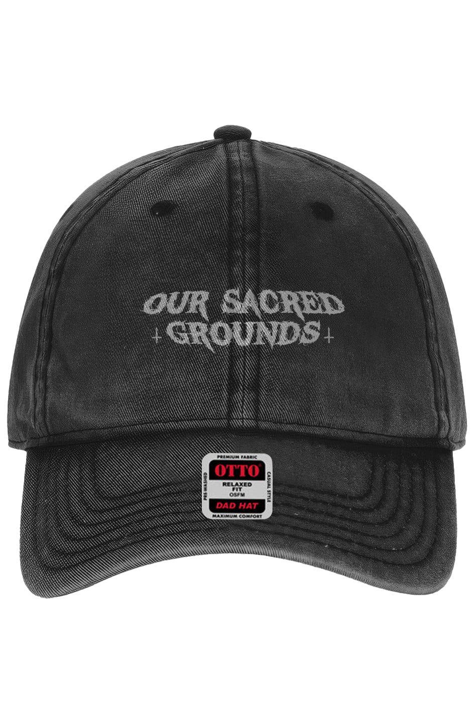 "OUR SACRED GROUNDS" Otto Snow Washed Band Hat