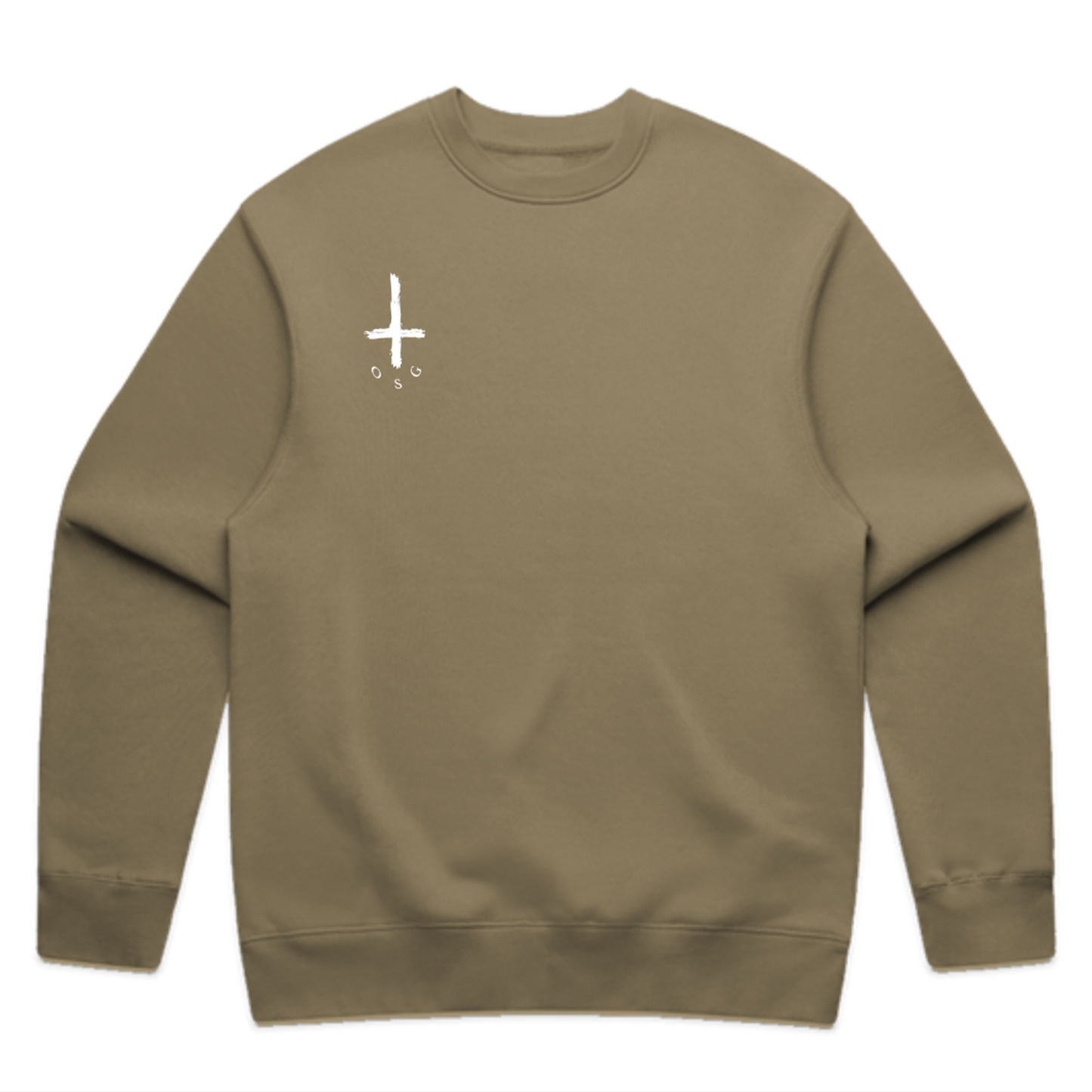 Our Sacred Grounds Faded Bronze "Web Barrens" Crewneck