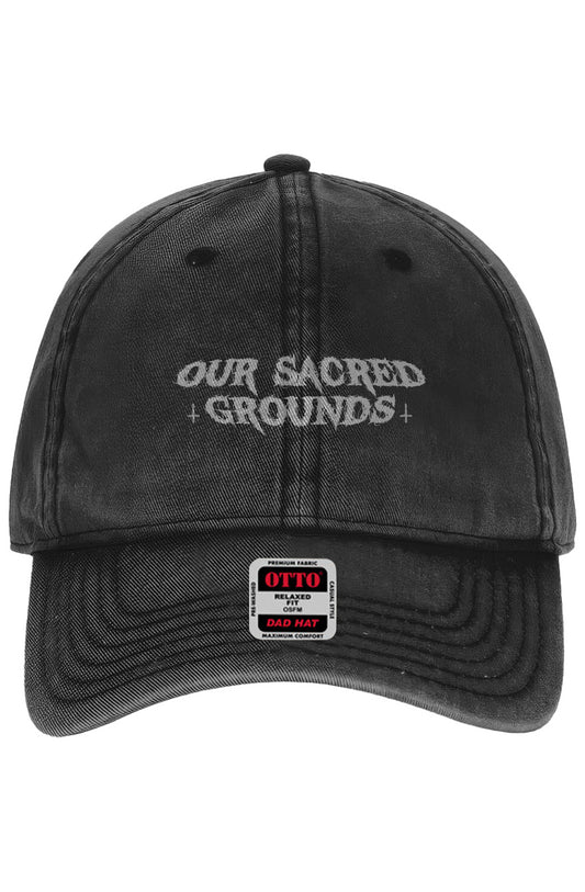 "OUR SACRED GROUNDS" Otto Snow Washed Band Hat