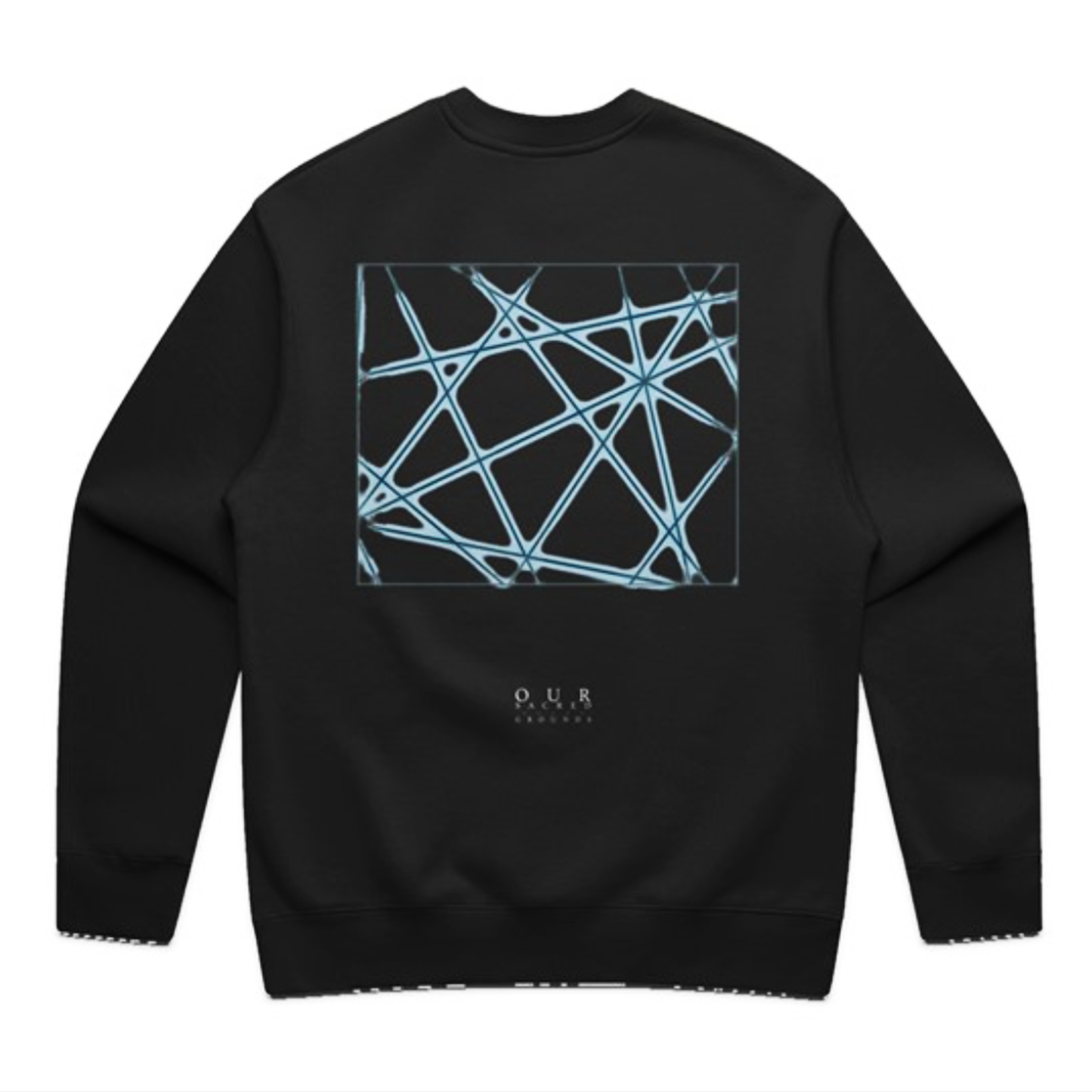 Our Sacred Grounds Noir "Web Barrens" Crewneck